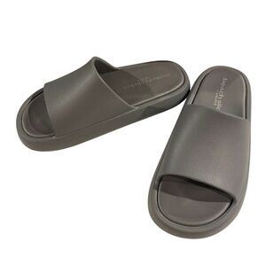 Beach Slides by J/Slides NIB Womens 10M Gray EVA Squish Comfort Sandals Slip-On